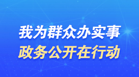 我為群眾辦實事 政務公開在行動
